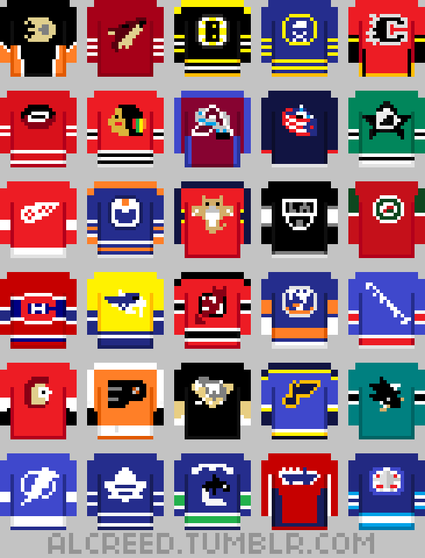 The Penalty Box Cool 8Bit Hockey Art!