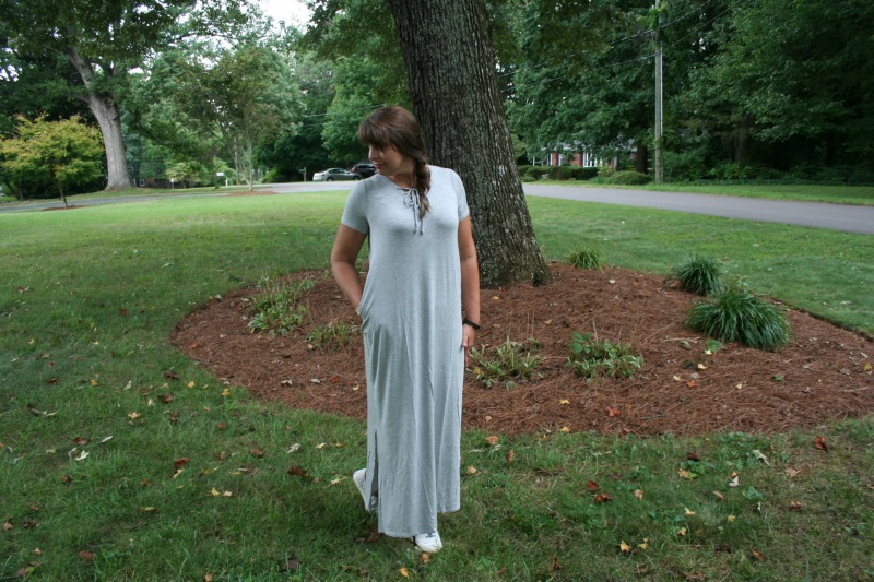 Real Girl's Realm: What I am Wearing - Lace Up Maxi Dress