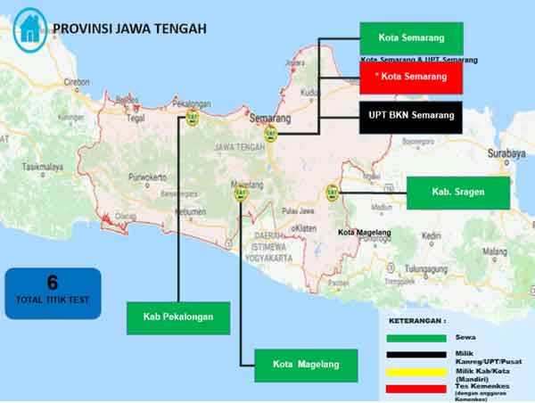 Lokasi Tes Cat BKN Propinsi Jawa Tengah Lokasi Tes Cat BKN Propinsi Jawa Tengah