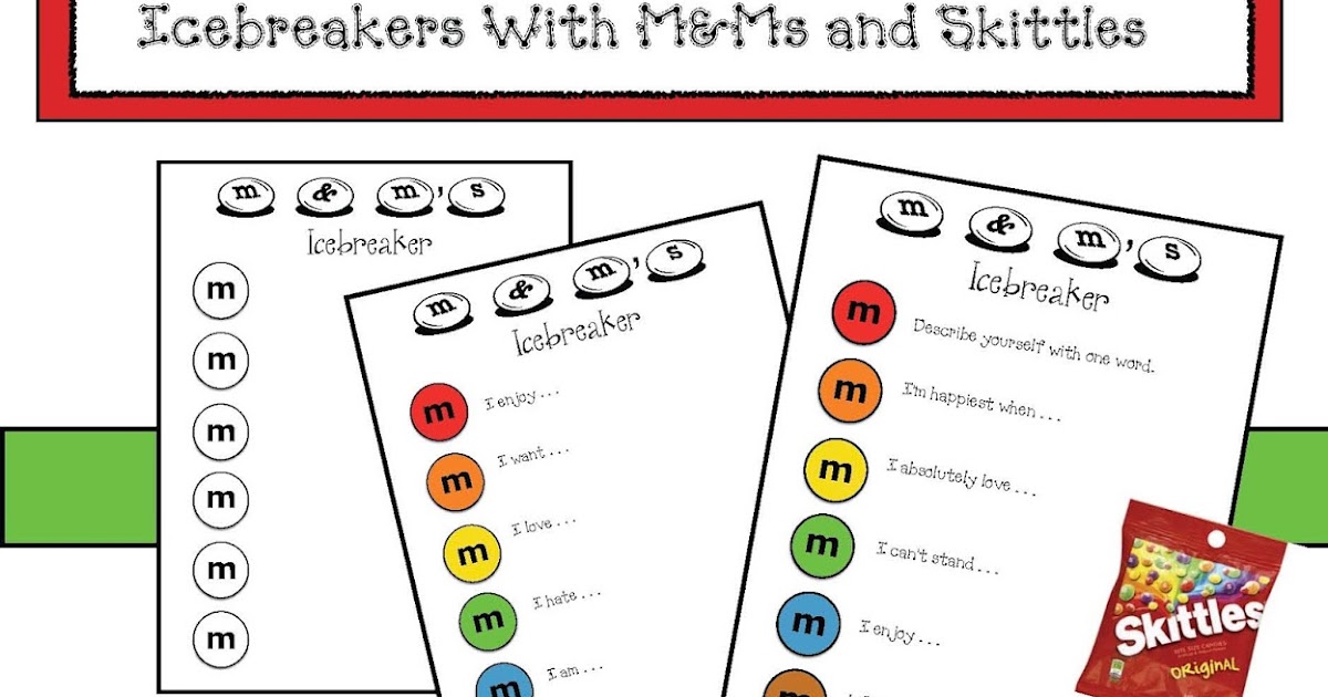 Classroom Freebies: M&Ms and Skittles Icebreaker Games For Back To School