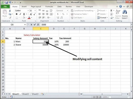 How to work in excel - Getstudypoint