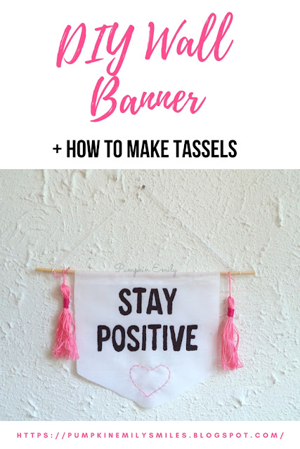DIY Wall Banner + How To Make Tassels