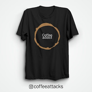 Kaos Kopi Desain Terbaru Coffee Attack Untuk Pecandu Kopi