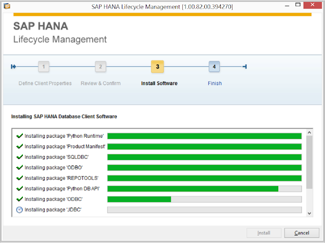 SAP HANA Client Install 3