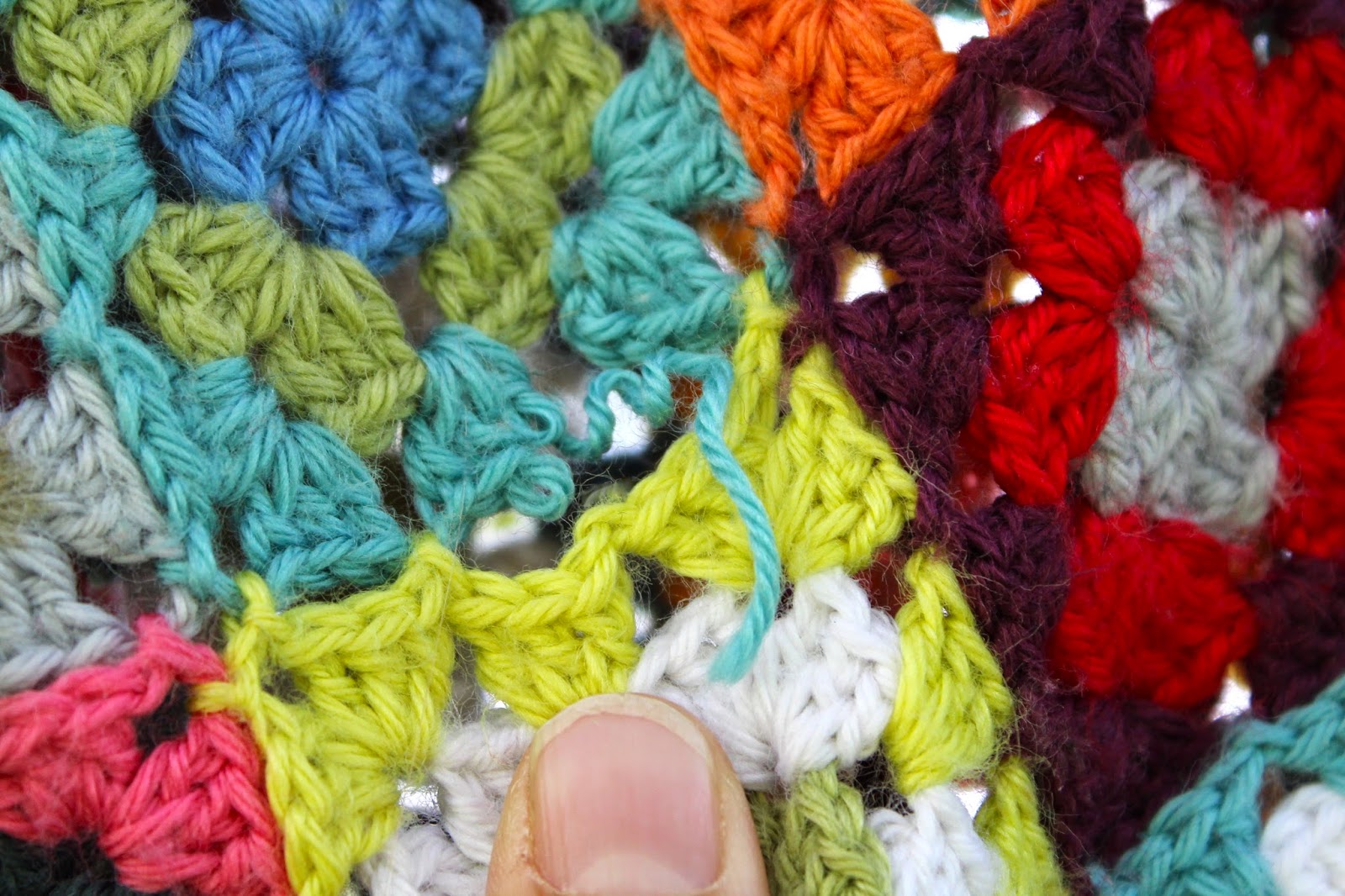 My Rose Valley My granny square crochet blanket is broken!