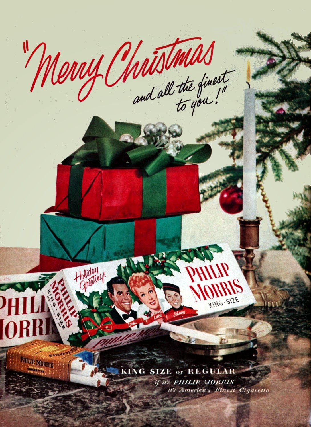 60+ of the best diy christmas decorations Vintage Celebrity Christmas Ads ~ Vintage Everyday