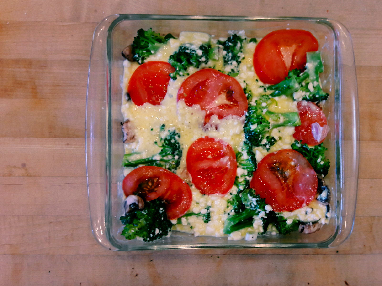 Breakfast Bake Cottage Cheese, Broccoli and Tomato Recipe Rooting