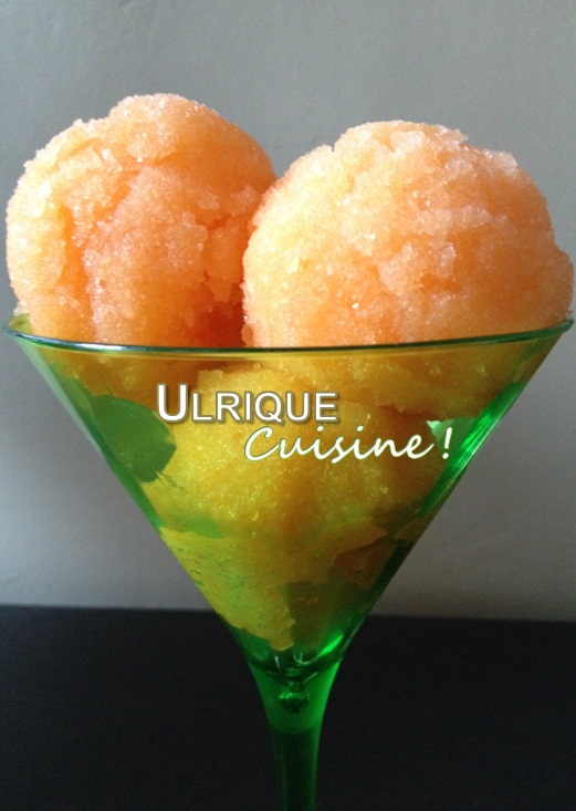 Ulrique cuisine Sorbet au melon sans sorbetière