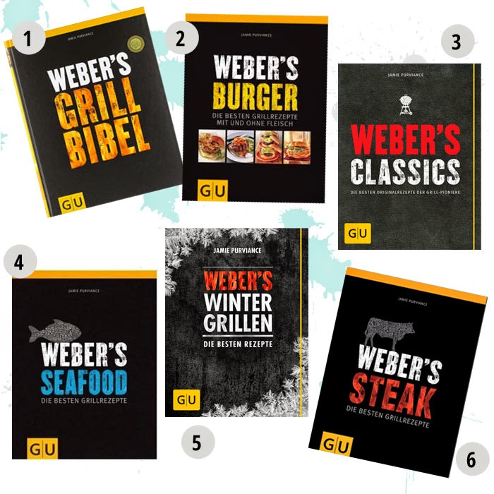 Buchempfehlungen vom amerikanischen Grillexperten Jamie Purviance: Weber's Grillbibel Weber's Burger Weber's Classics Weber's Seafood Weber's Wintergrillen Weber's Steak