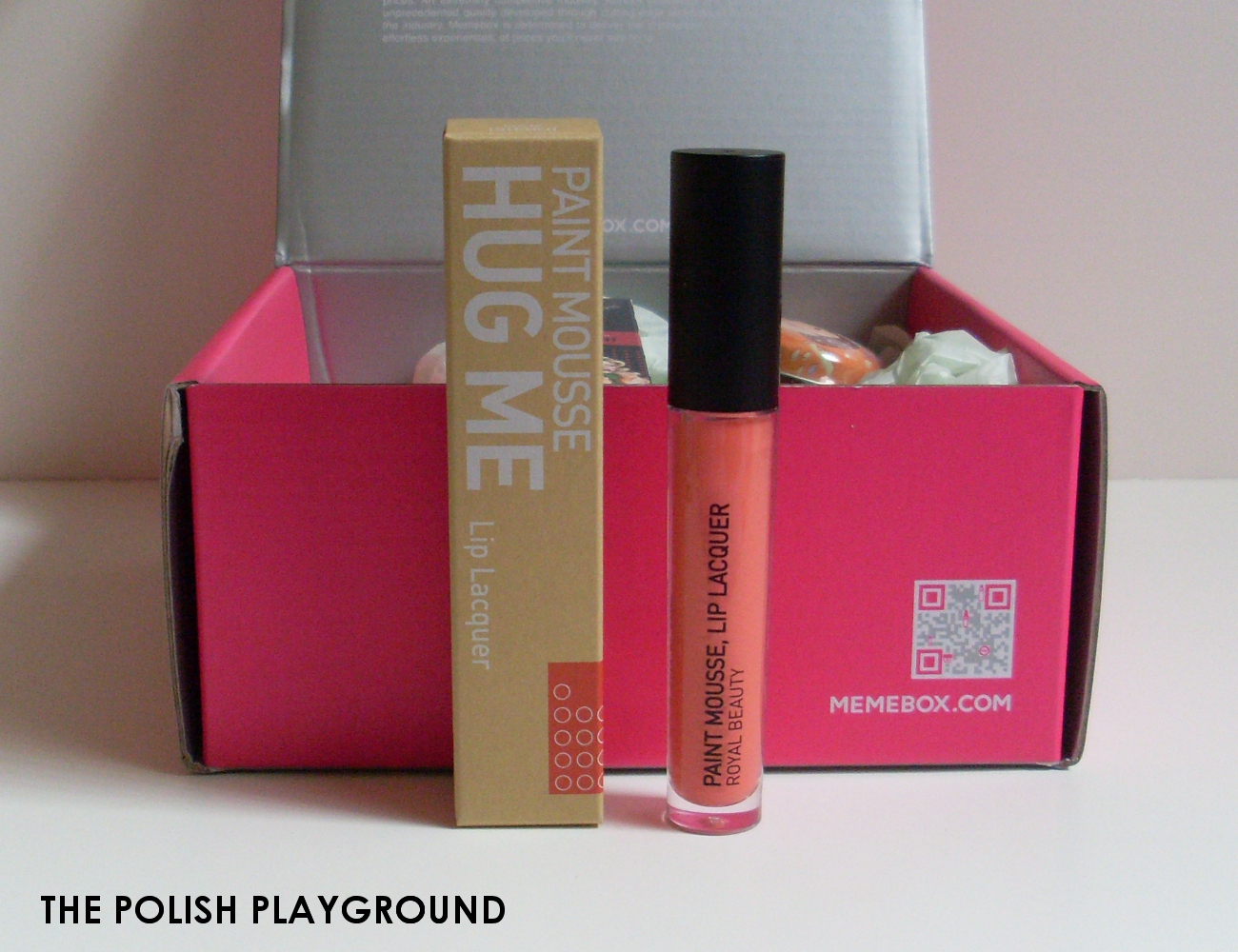 Memebox Superbox #49 All About Lips Unboxing - ROYAL NATURE Paint Mousse Lip Lacquer in 02 OR315 Hug Me
