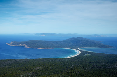 The Isthmus and South Maria from Mount Maria - 29th April 2011