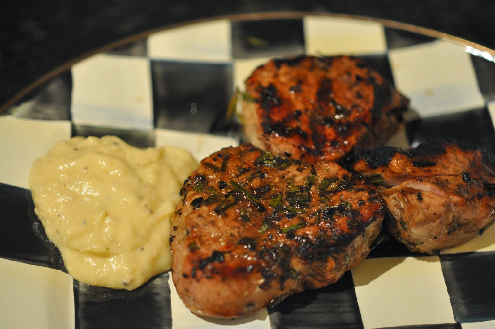 Life of a Wise Wife : Grilled Pork Medallions with Roasted Garlic ...