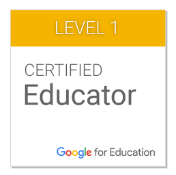 I am a Google Certified Educatir!