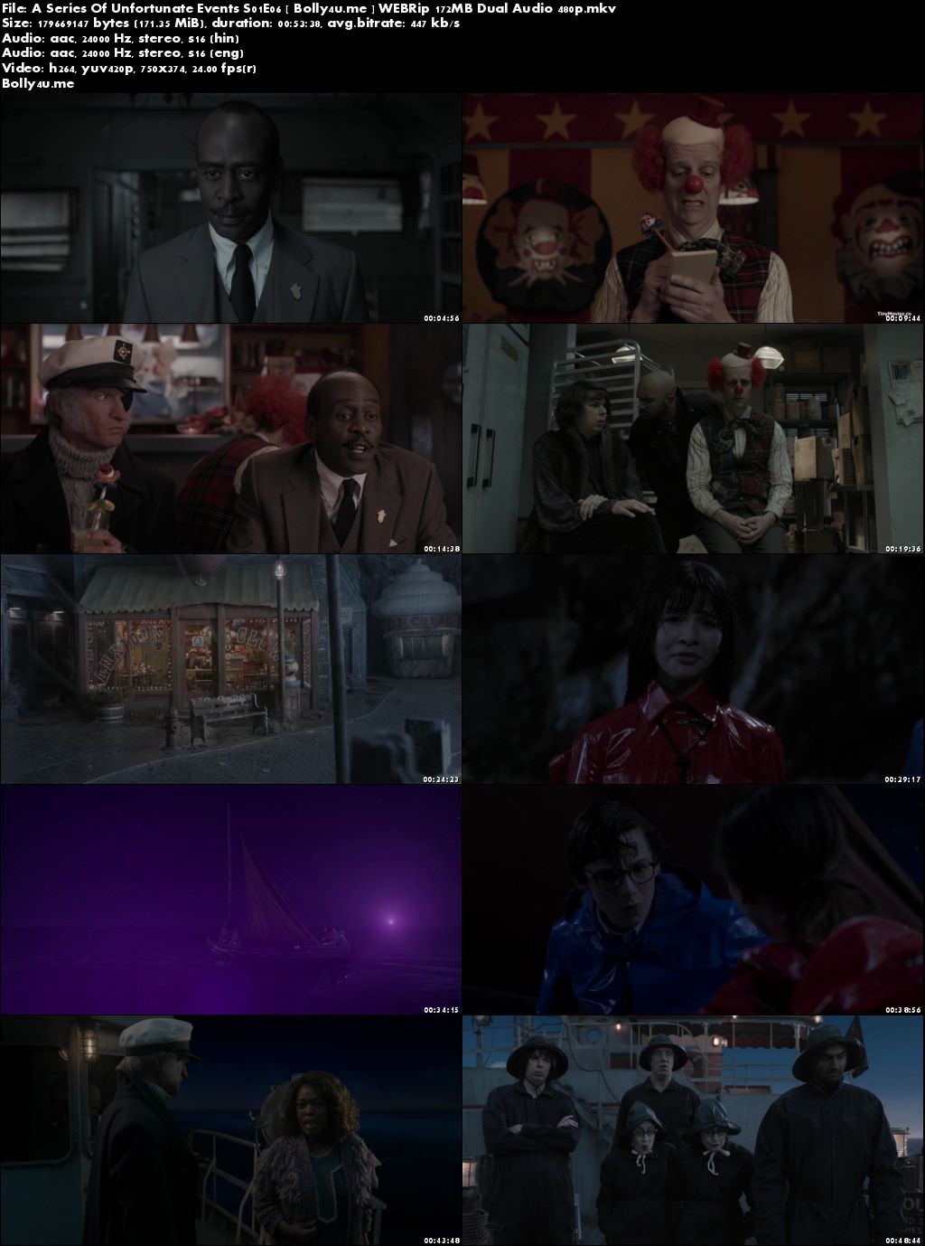 A Series Of Unfortunate Events S01E06 WEBRip 170MB Hindi Dual Audio 480p Download