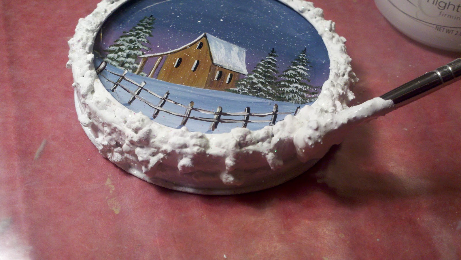 Phyllis Spaw Designs Make your own snow textured paint