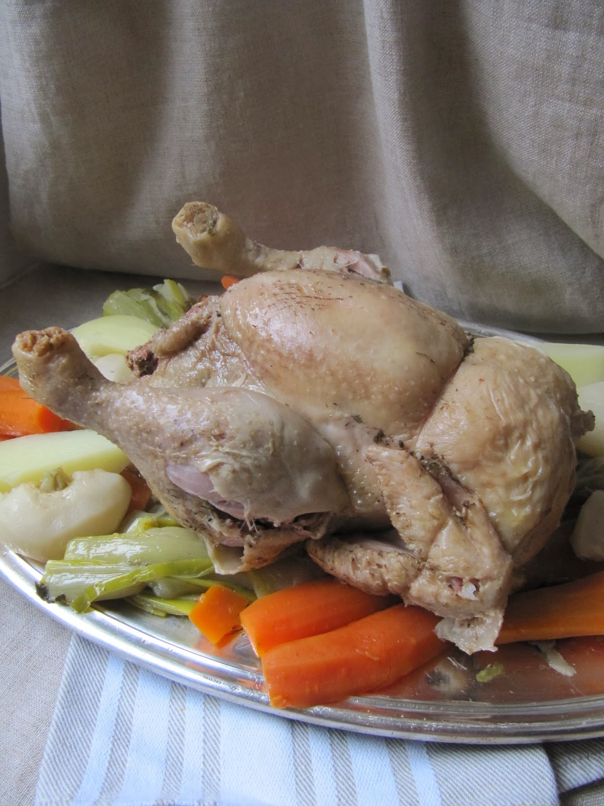 La cuisine d'ici et d'ISCA Poulet Henri IV sauce suprême