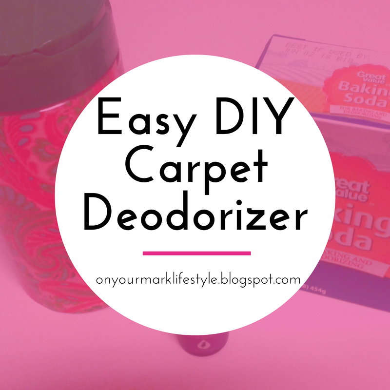 On Your Mark... Easy DIY Carpet Deodorizer
