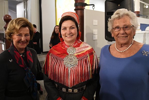 official opening of the exhibition "Histories. Three generations Sámi artists" at Queen Sonja Art Stable