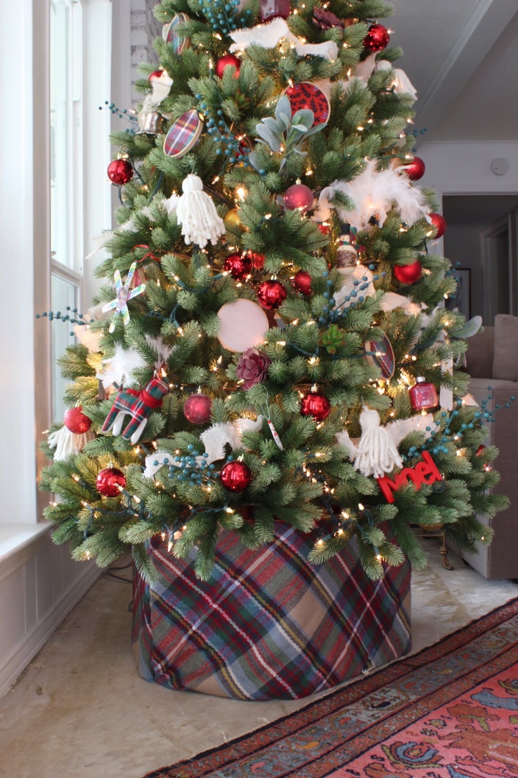 House Homemade A Free Christmas Tree Collar DIY