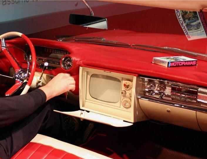 1959 Cadillac with a TV set ~