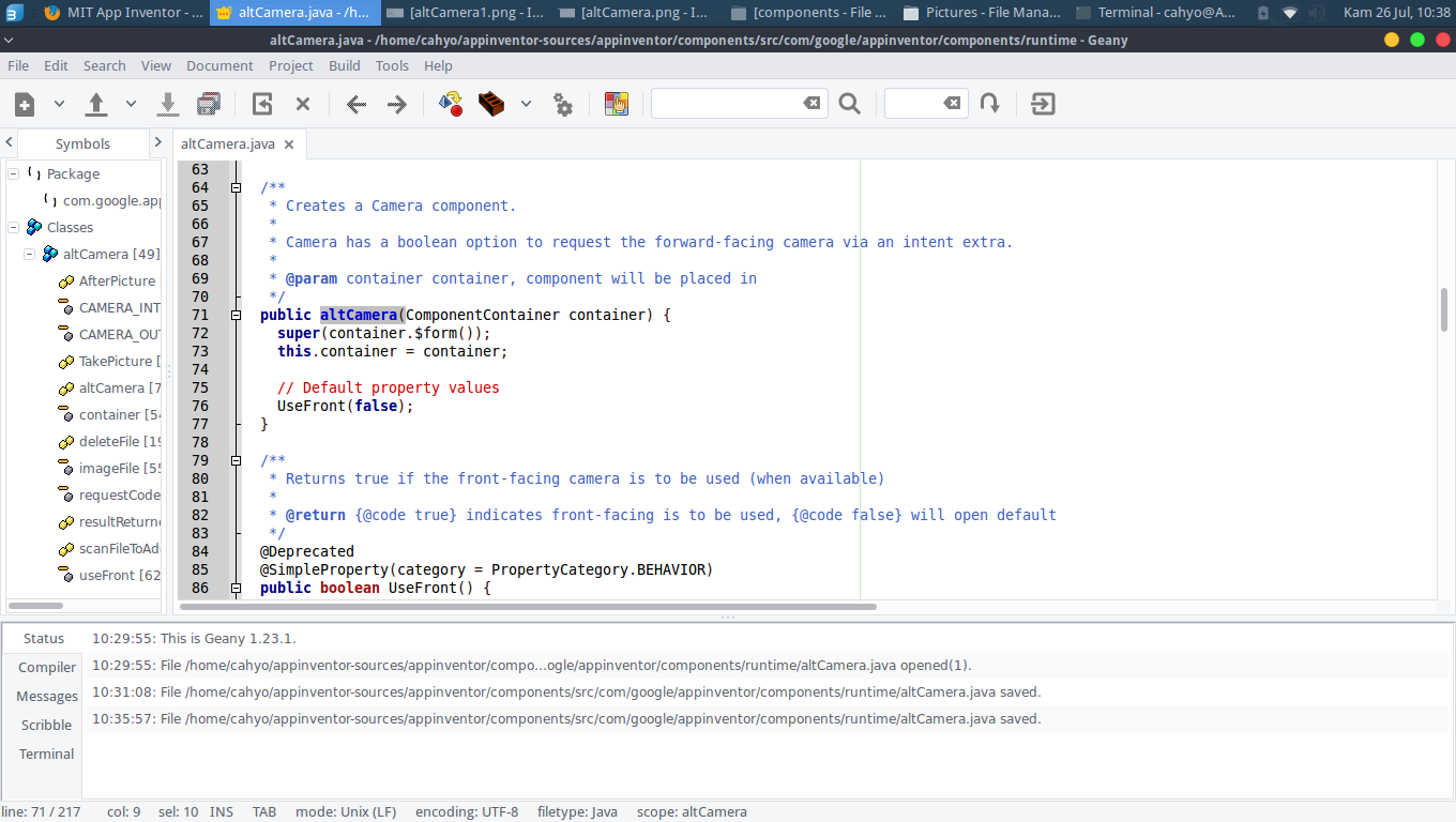Delete files java. Request scope java.