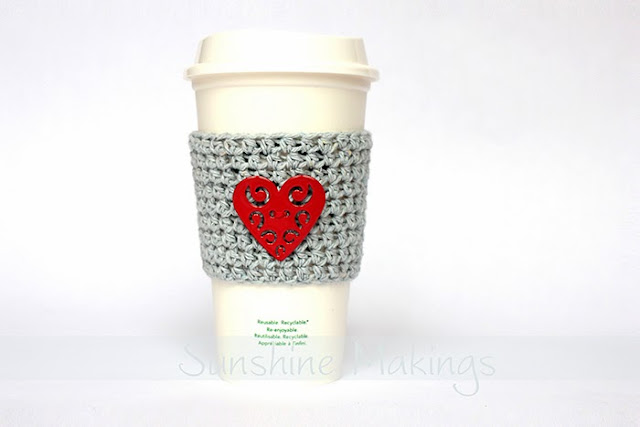Heart Coffee Cup Sleeve