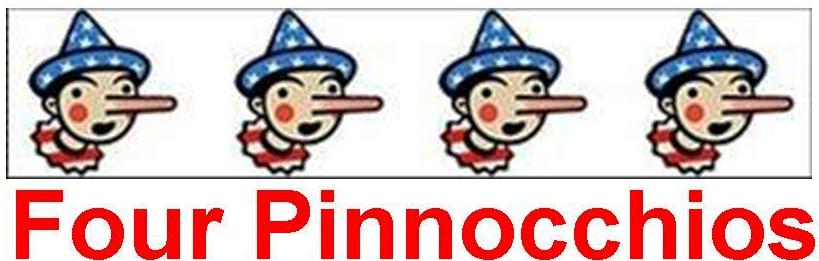 Four Pinocchio's