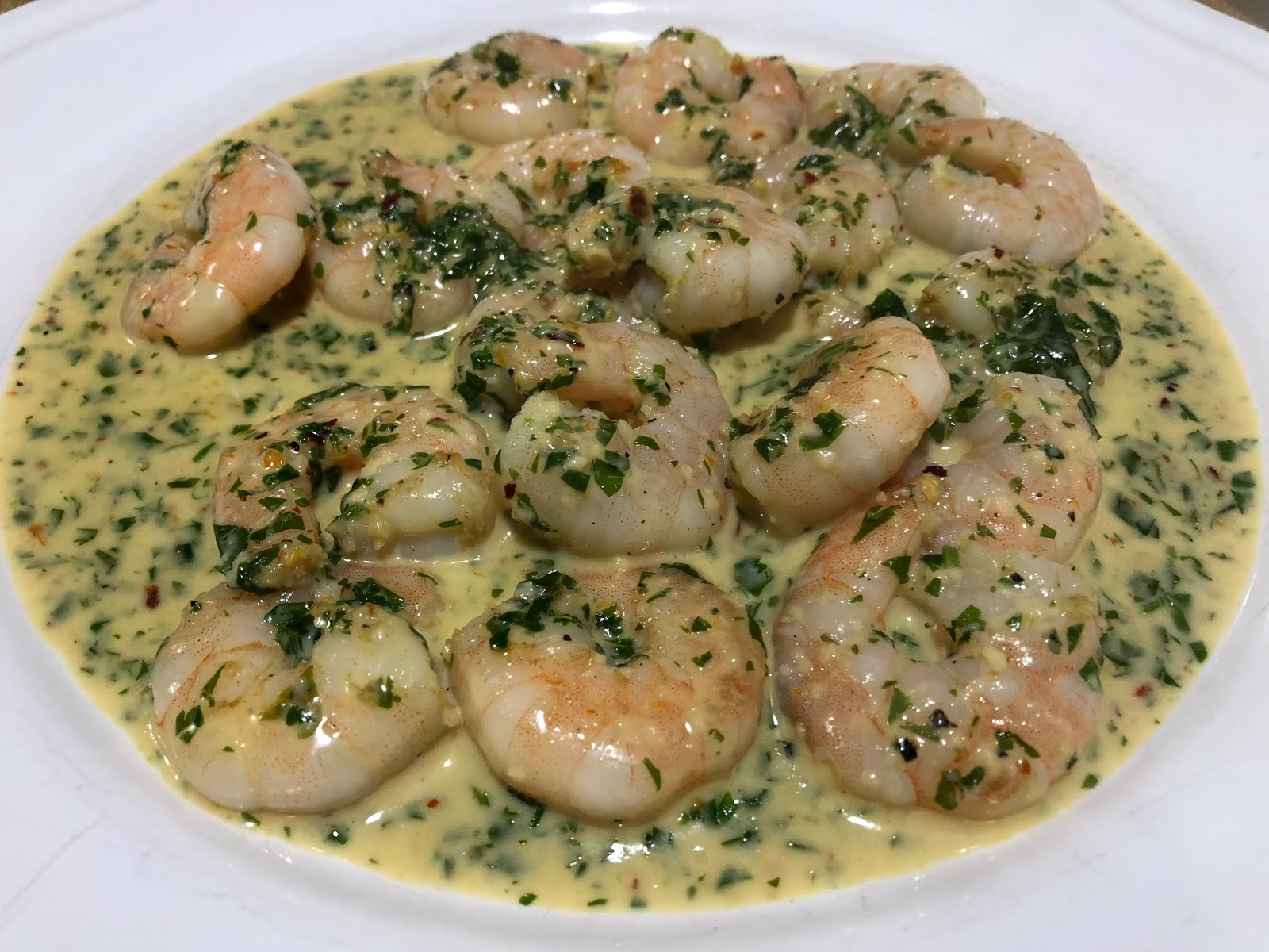 Creamy Garlic, Chilli and Coriander Prawns A Dash Of Flavour