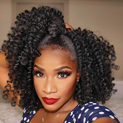 37 New Afro Crochet Braids Hairstyles Ponytails Ideas - Life Trends