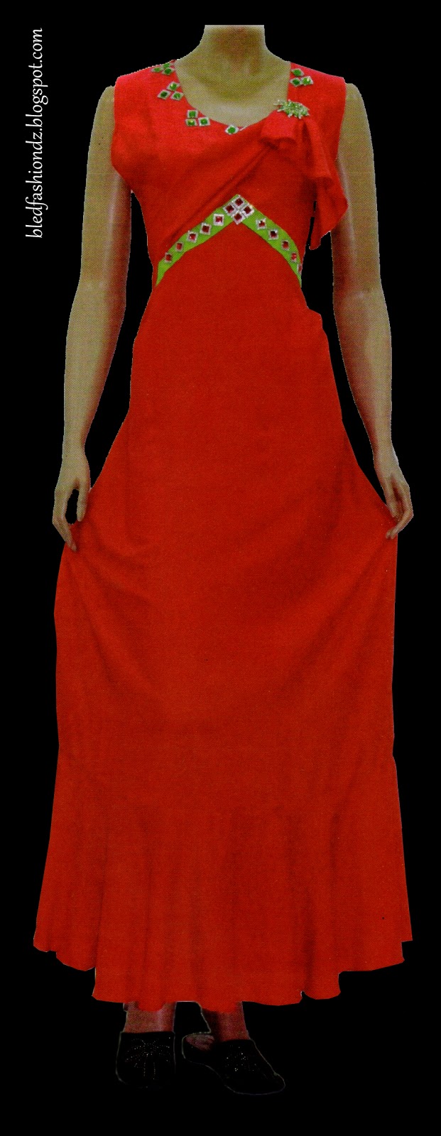 La Mode Algérienne: Robe rouge d'ete