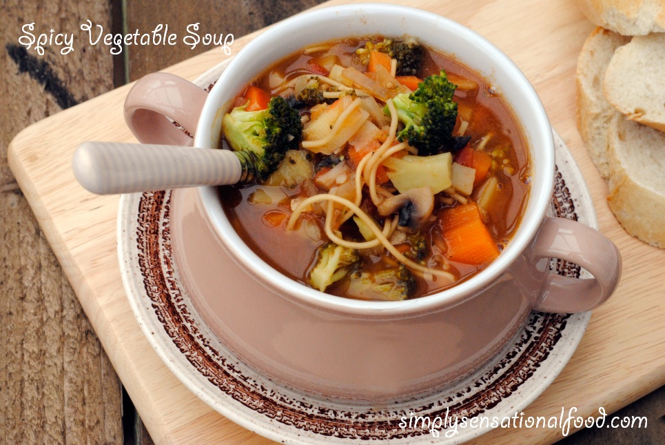 Spicy Vegetable Soup with Noodles simply.food