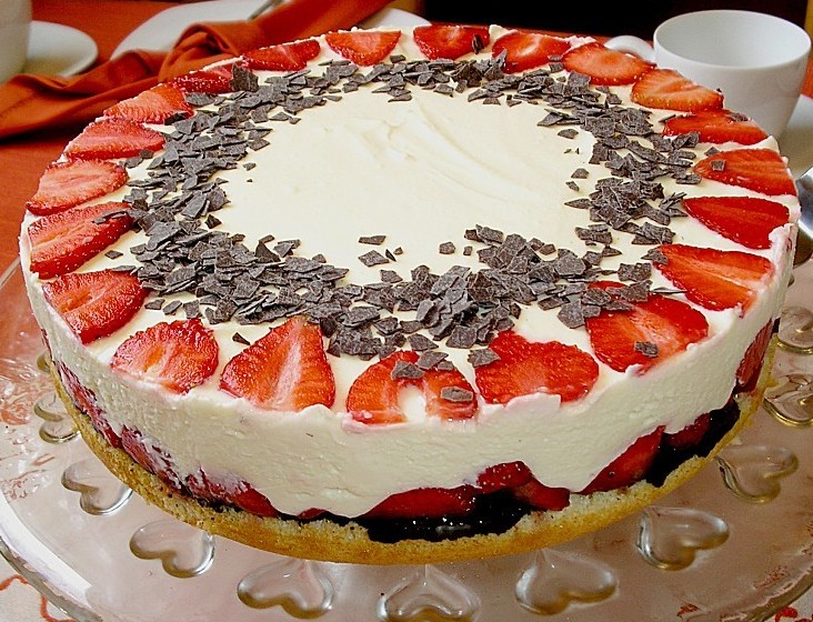 Backen - Kochen &amp; Genießen: Schnelle Erdbeer Mascarpone Torte