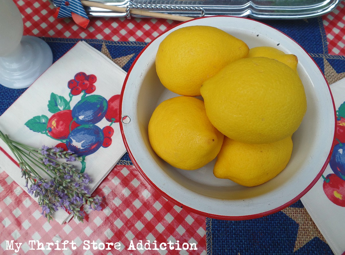 red white and blue in the garden and lavender lemonade recipe