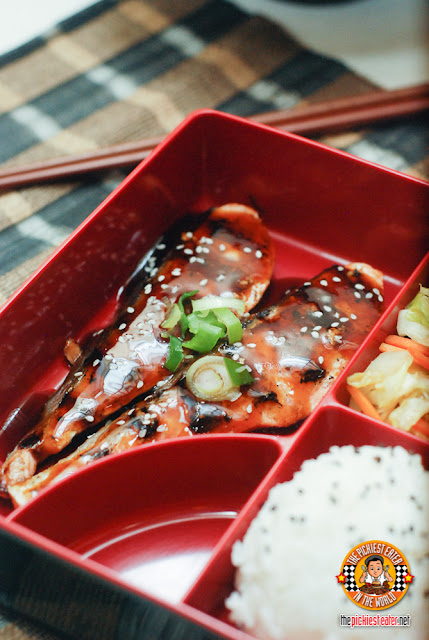 Grilled Salmon Teriyaki Bento
