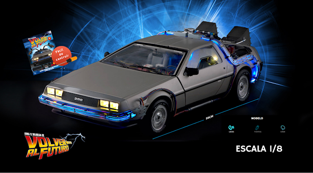 Arma el Delorean de Volver al futuro 1:8 Planeta DeAgostini México