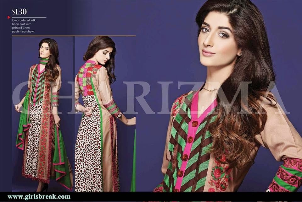 Charizma Fall Eid Chiffon Collection 2014 Vol-1