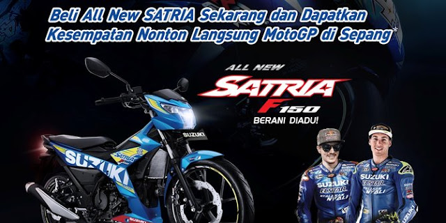 Beli All New Satria F150, kamu berkesempatan nonton MotoGP di Sepang