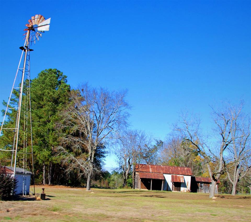 Windmill and Structure in Columbia County