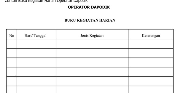 44++ Jurnal harian tata usaha sekolah ideas