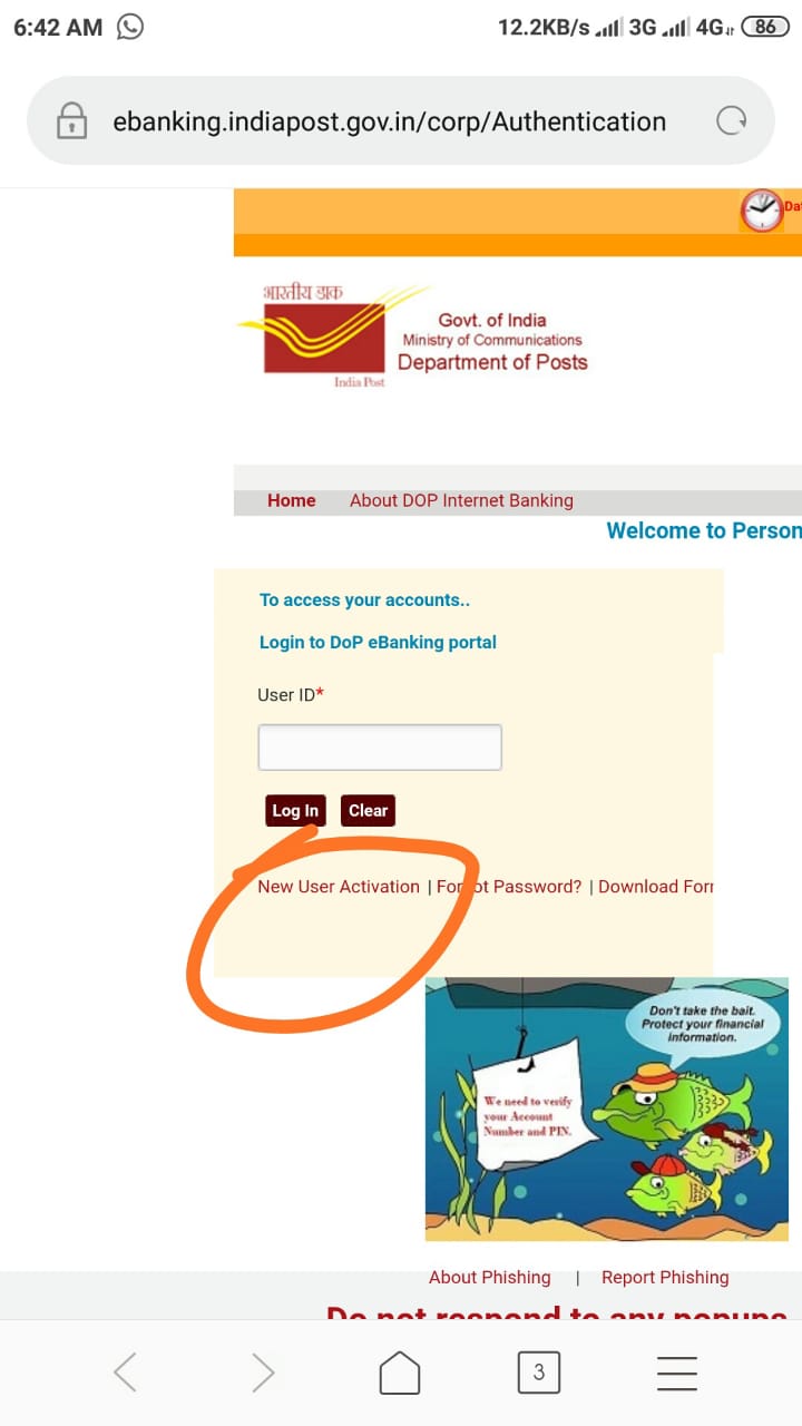 Internet Banking In Dop Notice For Display Postal Blog
