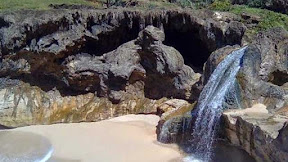 Tourist attraction Banyutowo beach in Wonogiri