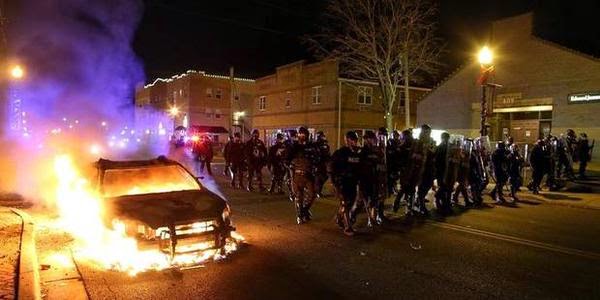 America .. acquittal of a policeman who killed a young black provoke public anger , US police violate human rights, used tear gas and live bullets to disperse the demonstrators. Protests and vandalism prevail in all American cities