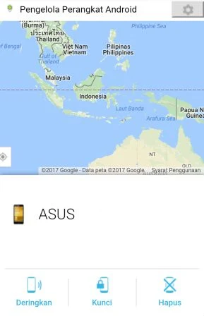 Menemukan Smartphone hilang menggunakan Android Device manager