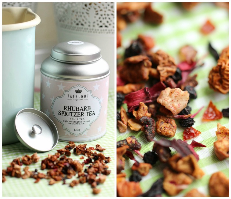 Kleine Teekuchen und Erdbeer Rhabarber Eistee mit Tafelgut Tee. - Sasibella Kleine Teekuchen und Erdbeer Rhabarber Eistee mit Tafelgut Tee. - Sasibella