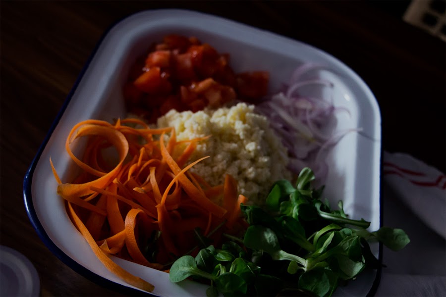 Ensalada fácil de cuscús