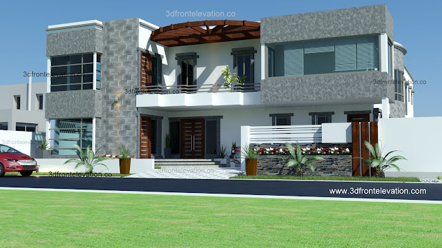 700 yards House Plan + 3d Front Elevation Karachi , Pakistan 