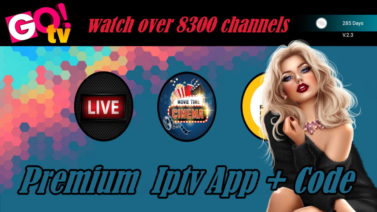 GO TV BEST PREMIUM IPTV TO WATCH BEST PREMIUM CHANNELS + CODES IPTV DROID