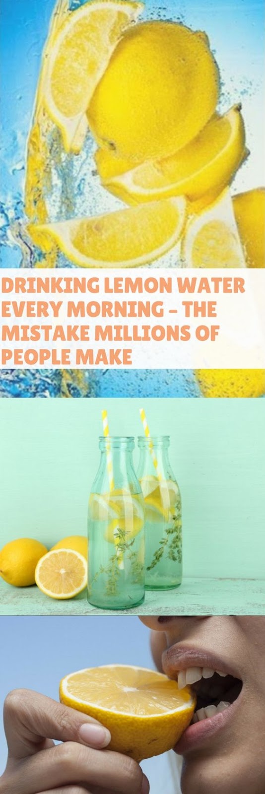 DRINKING LEMON WATER EVERY MORNING THE MISTAKE MILLIONS OF PEOPLE
