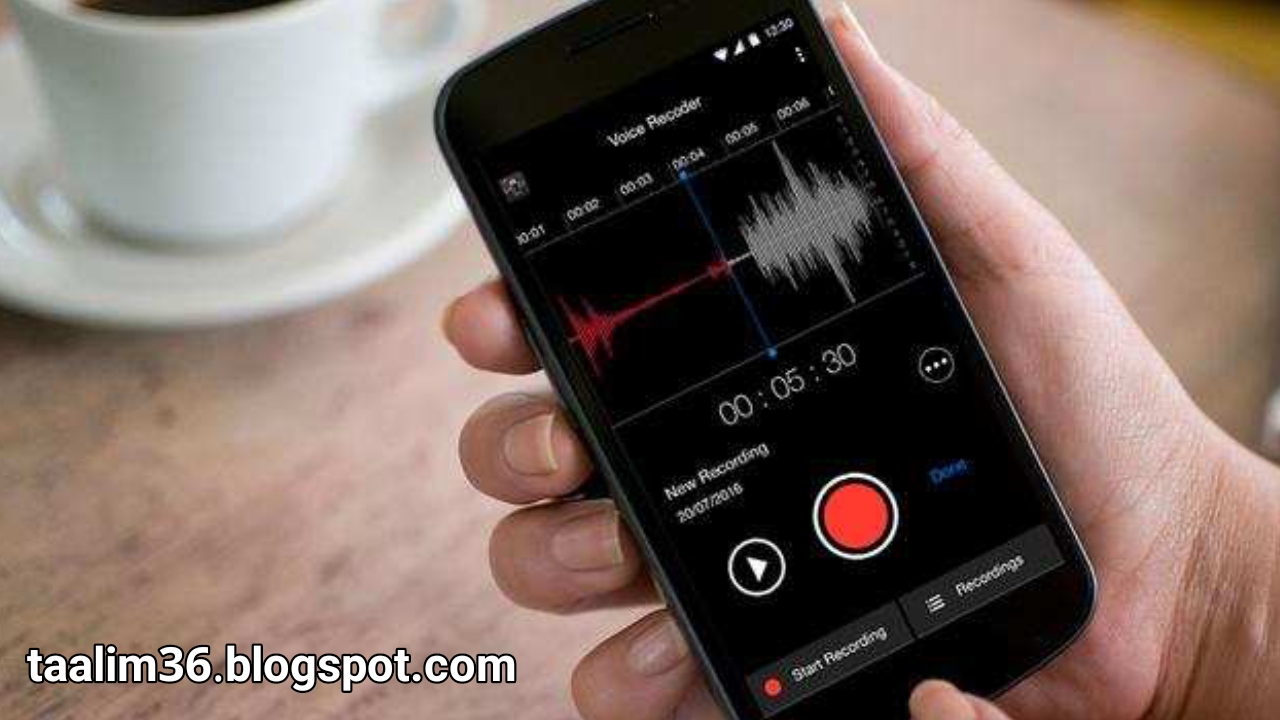 طريقة صنع تسجيل صوتي ذو جودة عالية بإستخدام الهاتف المحمول