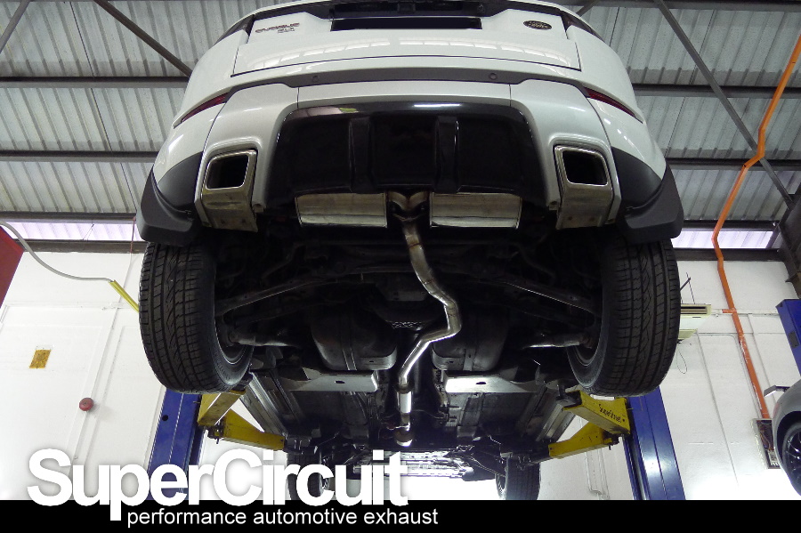 SUPERCIRCUIT Exhaust Pro Shop Range Rover Evoque Si4 Catback Exhaust